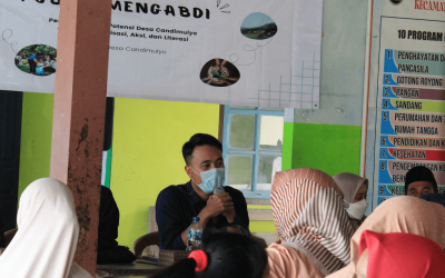 Sosialisasi UMKM Desa Candimulyo dalam Public Mengabdi 2022 S1 Administrasi Publik Kampus Rembang