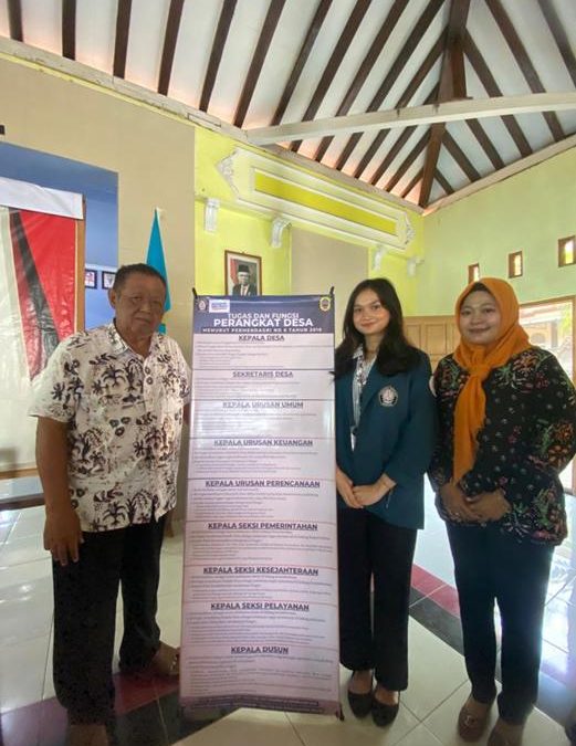 The Proliferation of Cases of Job Overlap, Undip Students in Community Service Program Prevent Maladministration through Socialization of Village Apparatus Duties and Functions following the Ministry of Home Affairs Regulation